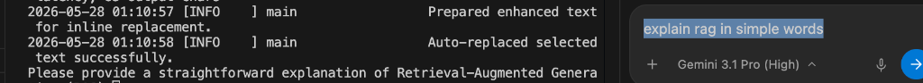Menu Bar Operation